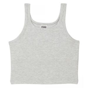 PINK Rib Crop Tank Top